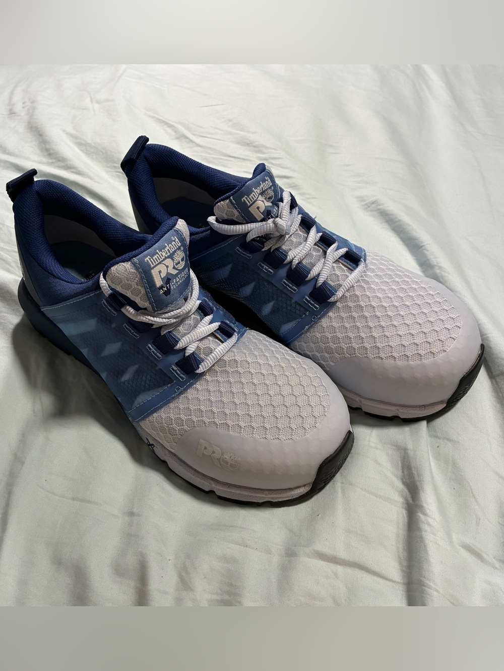 Timberland PRO Women’s White and Navy Athletic Work Sneakers